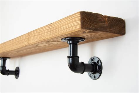 metal pipe shelf bracket|unique brackets for shelves.